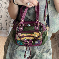 Small Gemstone Soft Leather Crossbody Bag