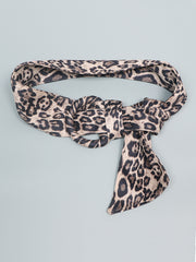 y2k plush leopard belt vintage belt