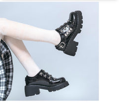 Punk Thick-soled Rivet Shoes Y2K Lolita Shoes