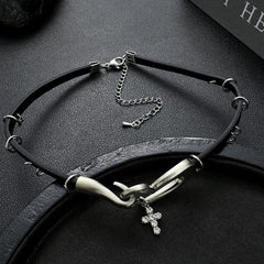 Heart Cross Necklace