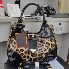 Leopard print y2k vintage leopard print messenger bag