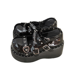 Lolita sweet punk JK leather shoes