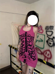 Hot Girl Y2K Printed Dress