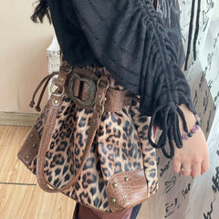 Leopard Print Underarm Bag