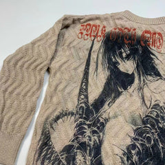 Y2K punk style sweater