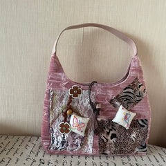 Leopard Lace Butterfly Bag