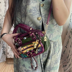 Small Gemstone Soft Leather Crossbody Bag