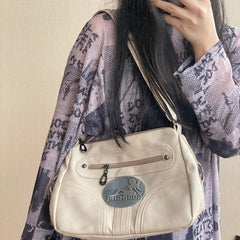 Vintage Heavy Cream Shoulder Bag Crossbody Bag