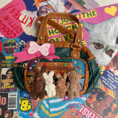 vintage cute bunny y2k hot girl messenger bag