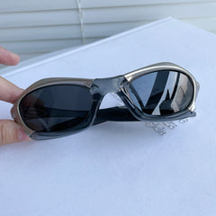 Y2K tech style sunglasses punk rock sun sunglasses