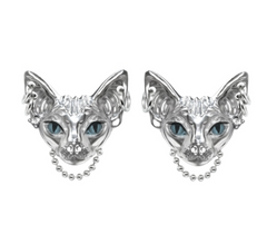 Cold style Y2K dark earrings cat earrings