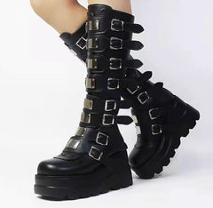 Gothic Y2K hot girl thick-soled Martin boots