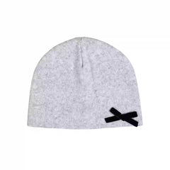 Cute Flower Dome Knit Hat Woolen Cold Hat Beanies