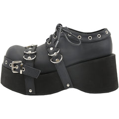 Punk y2k thick-soled leather shoes