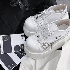 Lolita thick-soled sweet punk leather shoes