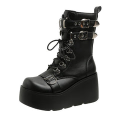 Y2K punk short Martin boots