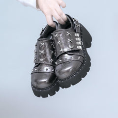 Punk Thick-soled Rivet Shoes Y2K Lolita Shoes