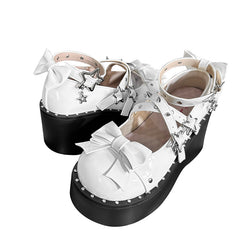 lolita punk y2k hot girl thick-soled shoes