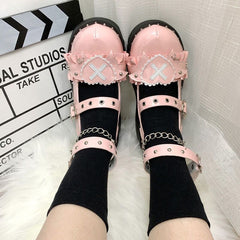 Cute lolita y2k punk platform shoes