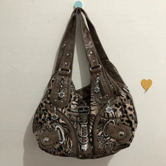 Leopard Print Shoulder Crossbody Bag