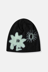 Nylon Jacquard Plush Knitted Hat Cute Beanies Cold Hat